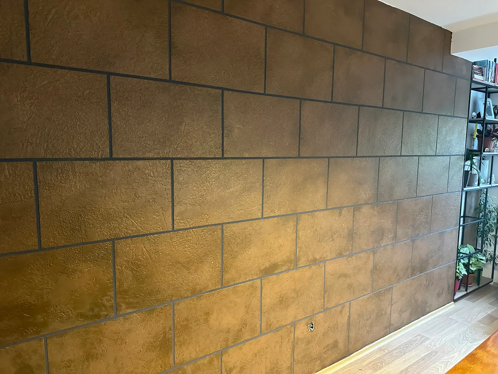 Потоа декоративна техника #potoa #predpotoa #rustpaint #tetovo – бакарен декоративен ѕиден финиш Tevdoski Art
